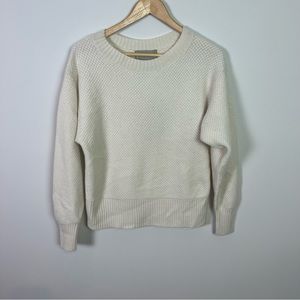Everlane Textured Knit Cashmere Wool Knit Sweater